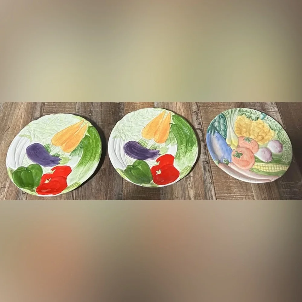 3- dessert plates 1986 FF & the haldon group 7.5”